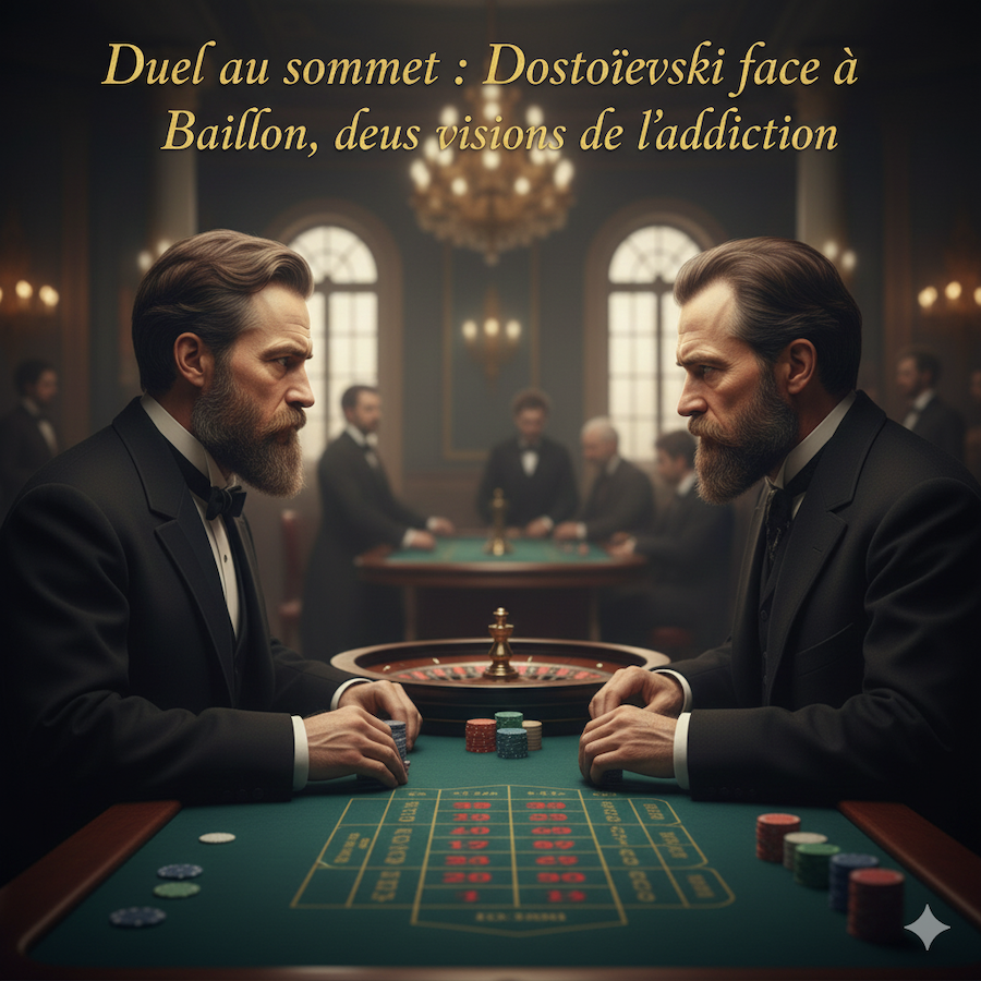 Duel au sommet : Dostoïevski face à Baillon, deux visions de l’addiction