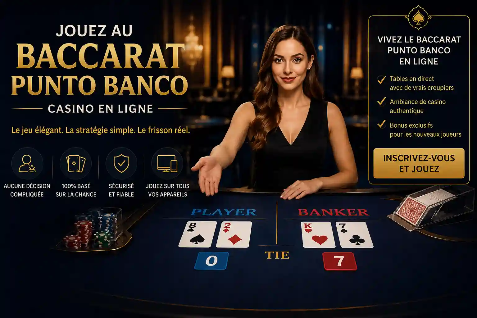 Jouez au Baccarat Punto Banco casino en ligne
